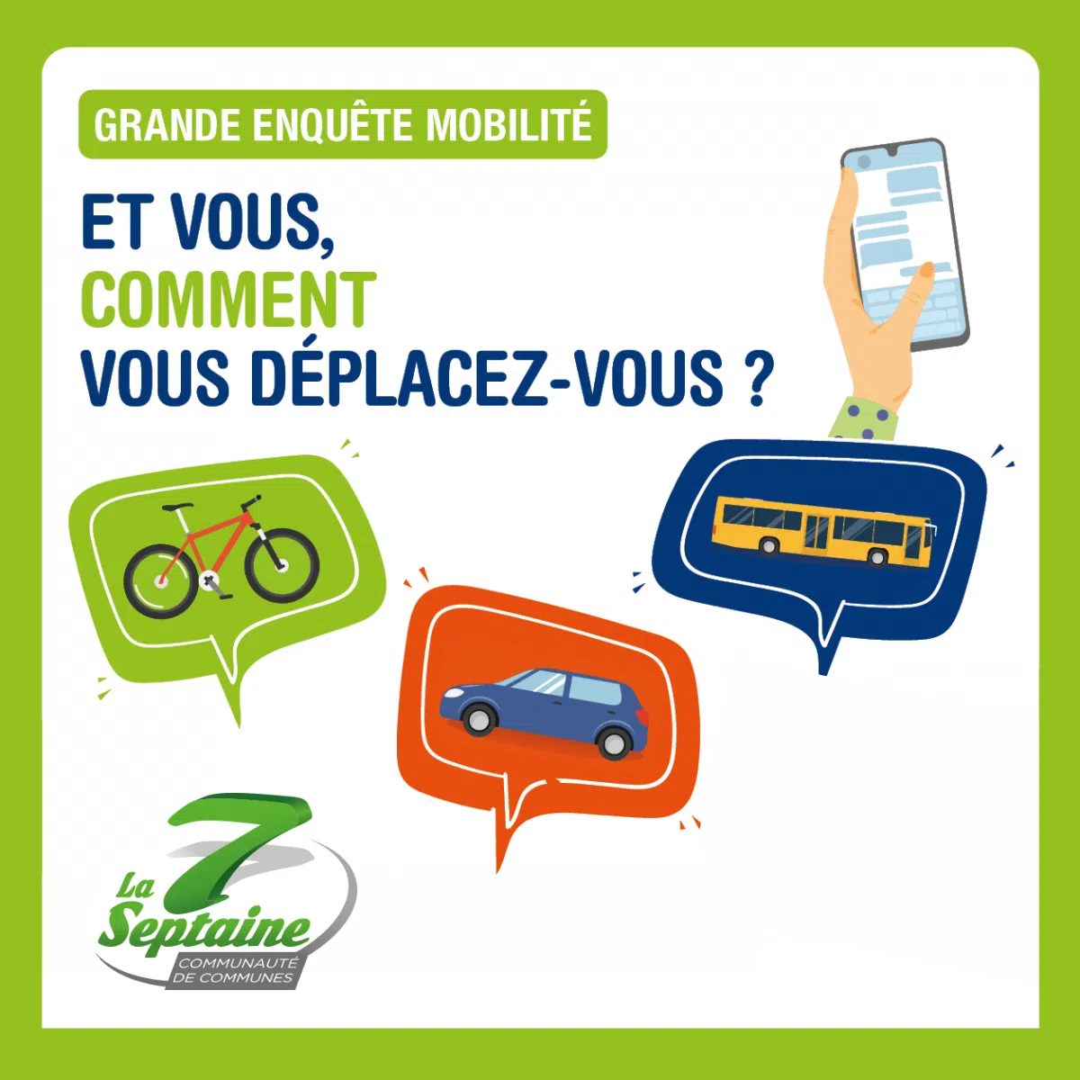 Enquête mobilité auprès des habitants de La Septaine