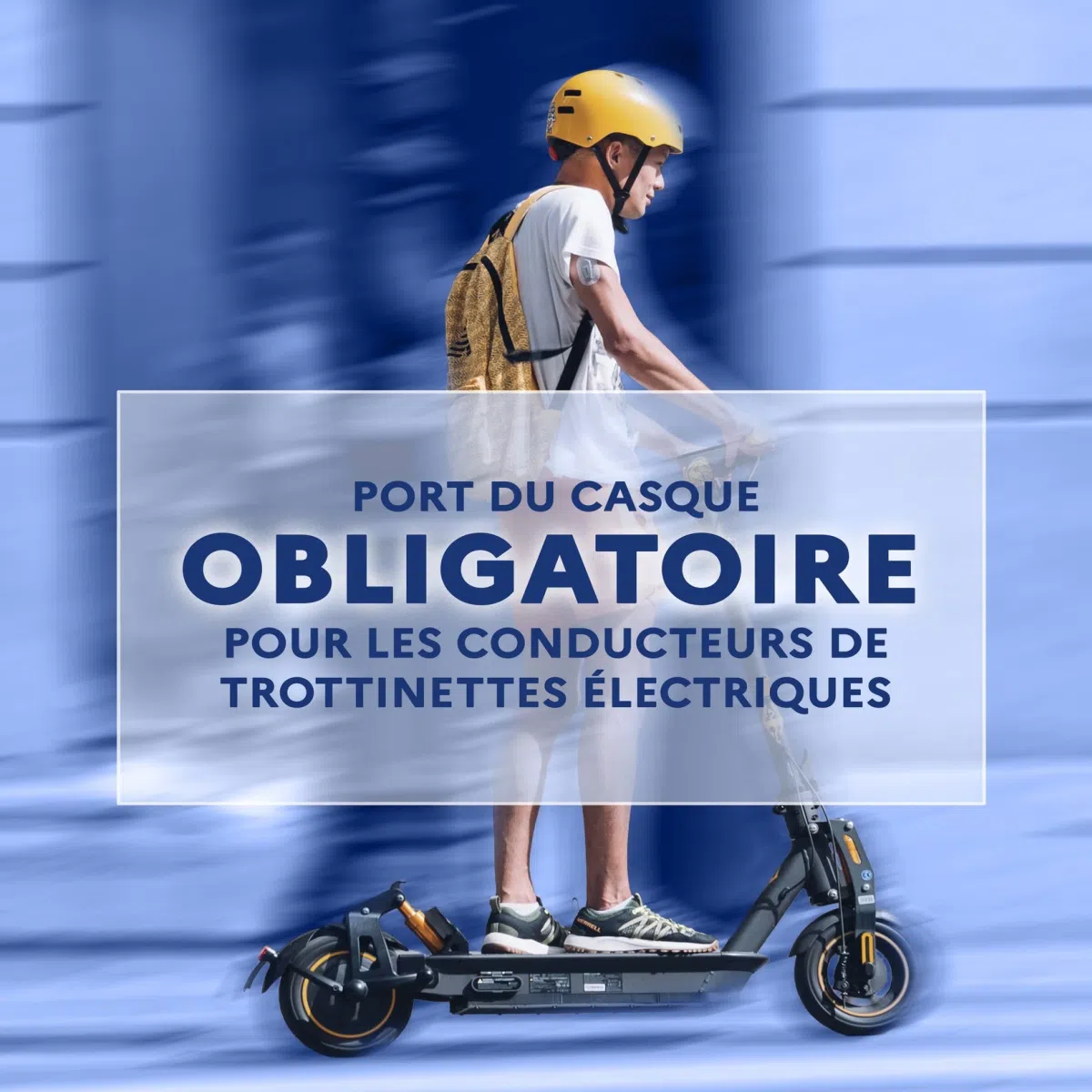 Port du casque obligatoire pour circuler en trottinette électrique