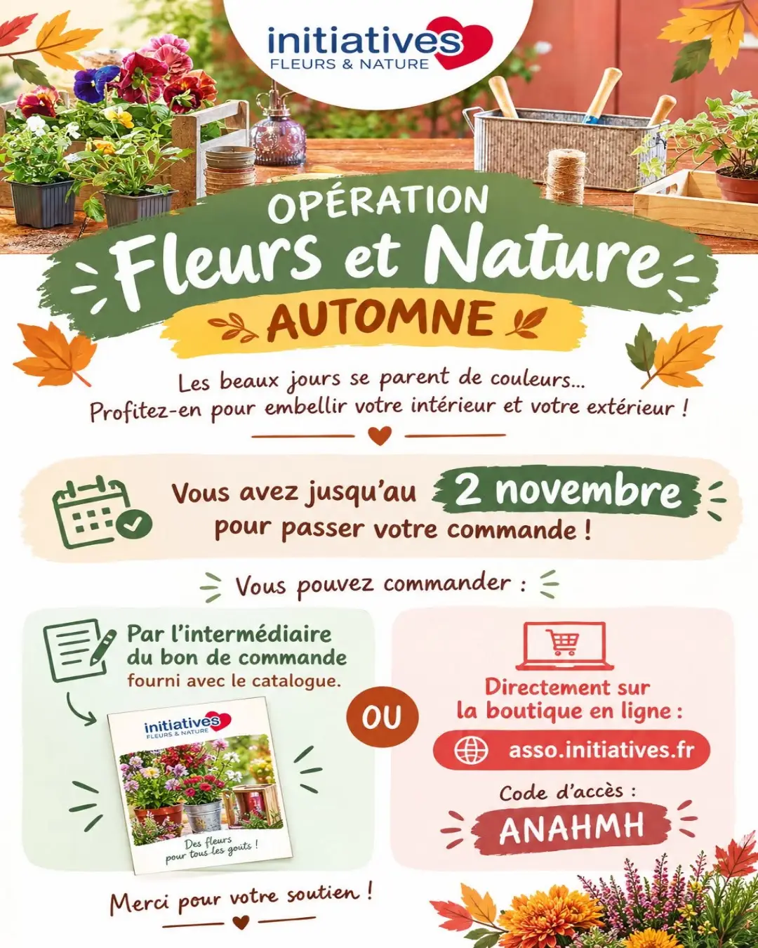 Opération fleurs et nature – Automne
