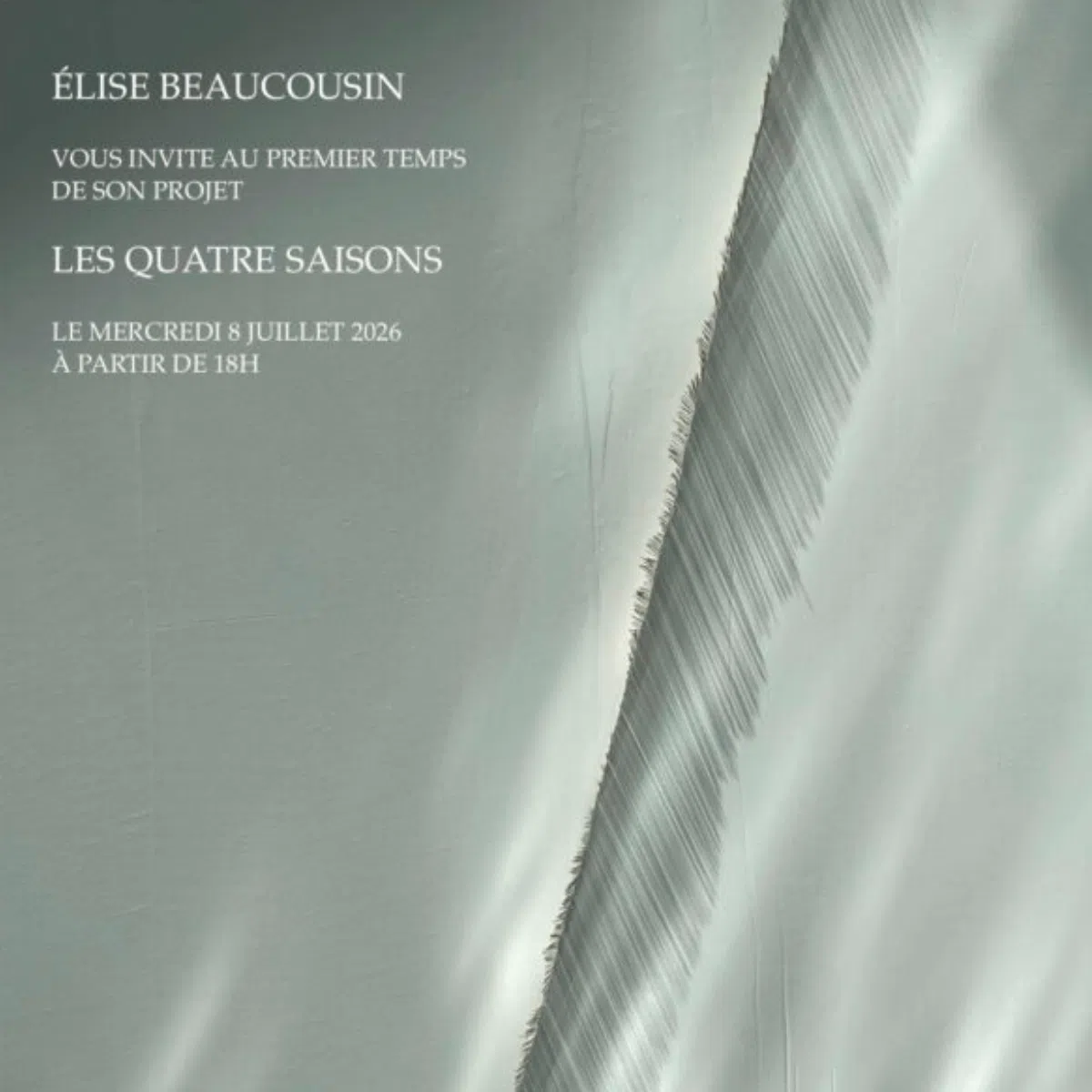Premier temps pour «Les Quatre Saisons » d'Élise Beaucousin