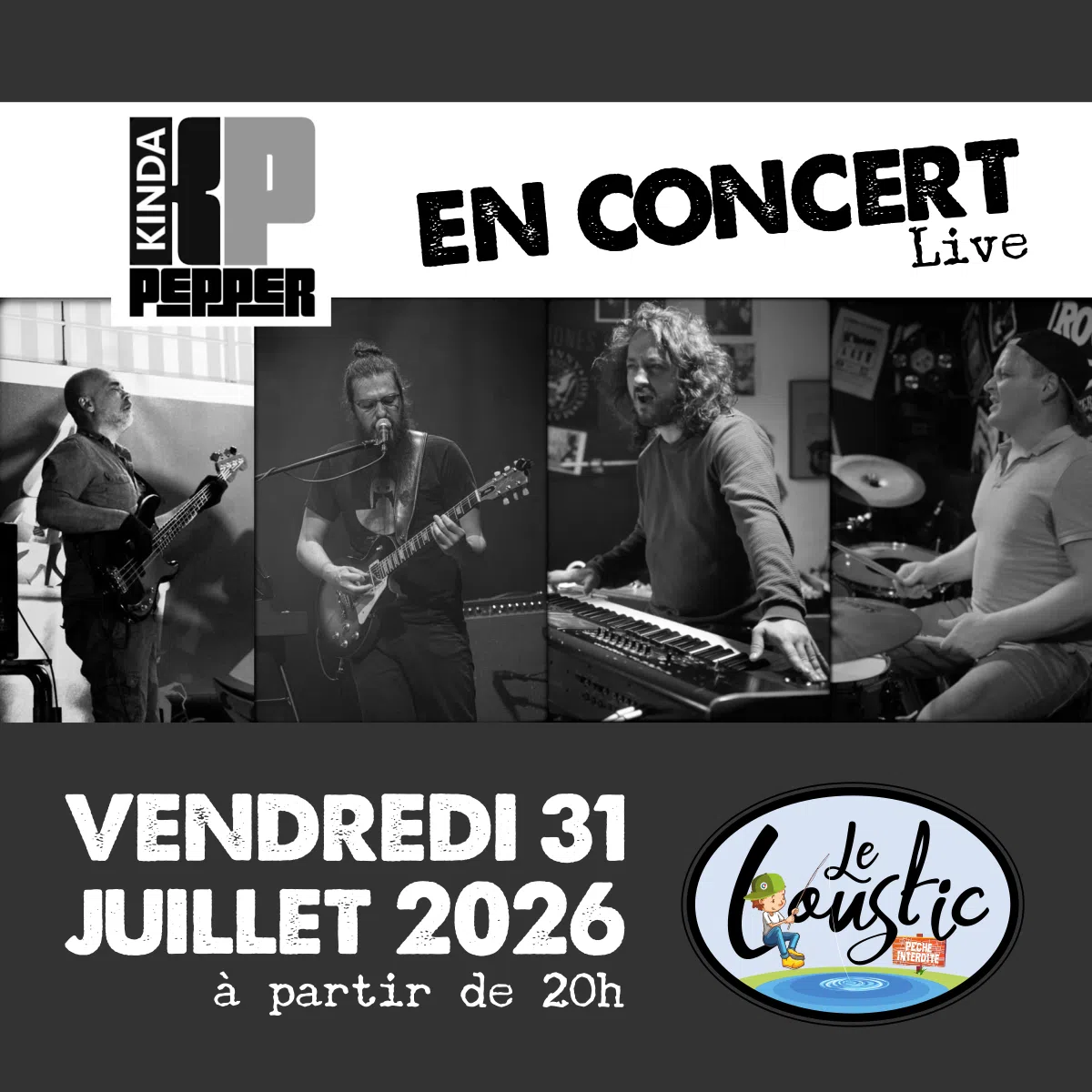 Concert avec «Kinda Pepper» au Loustic