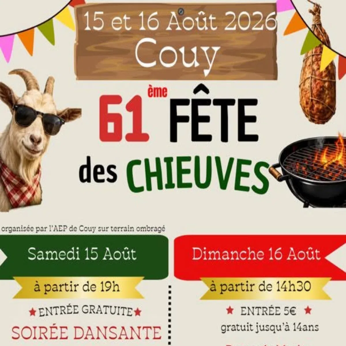 Fête des chieuves, c'est la 61ème édition