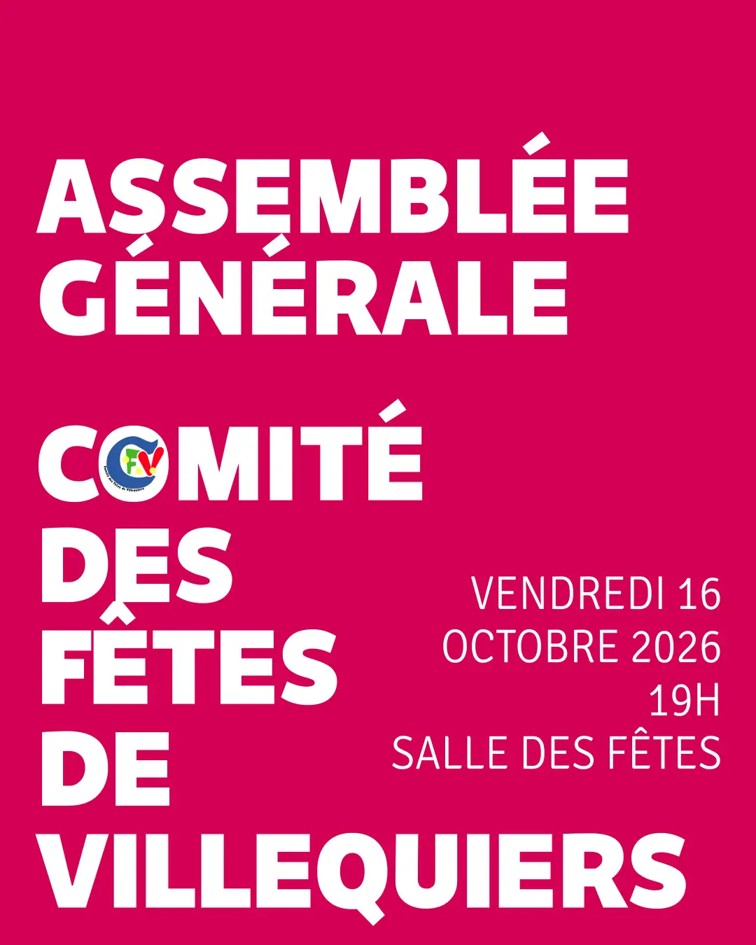 Assemblée générale du Comité des Fêtes