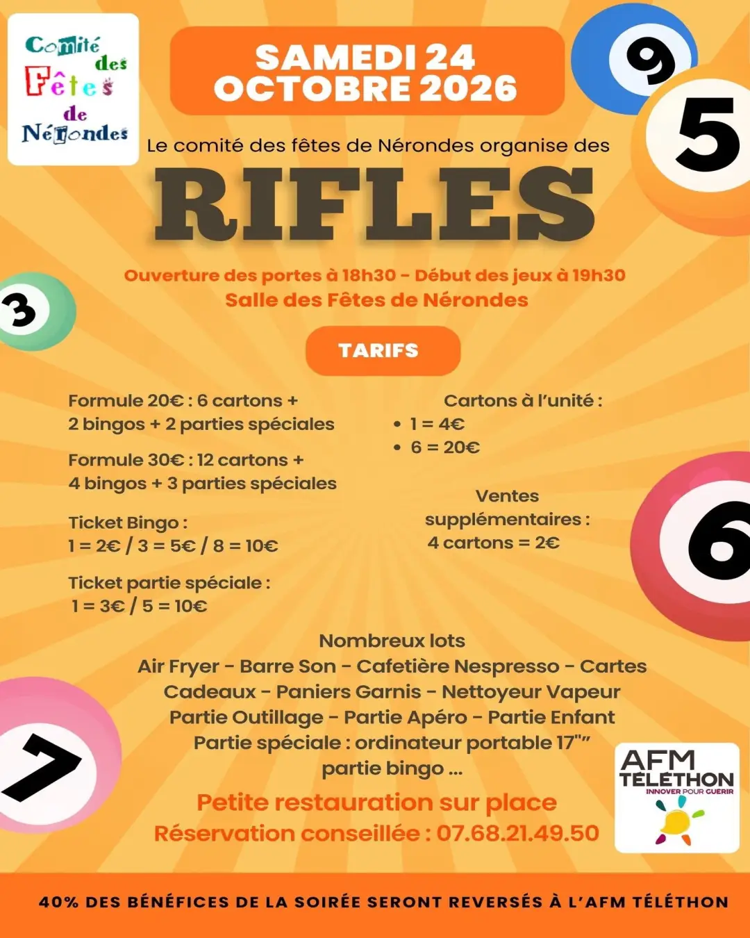 Rifles au profit du Téléthon