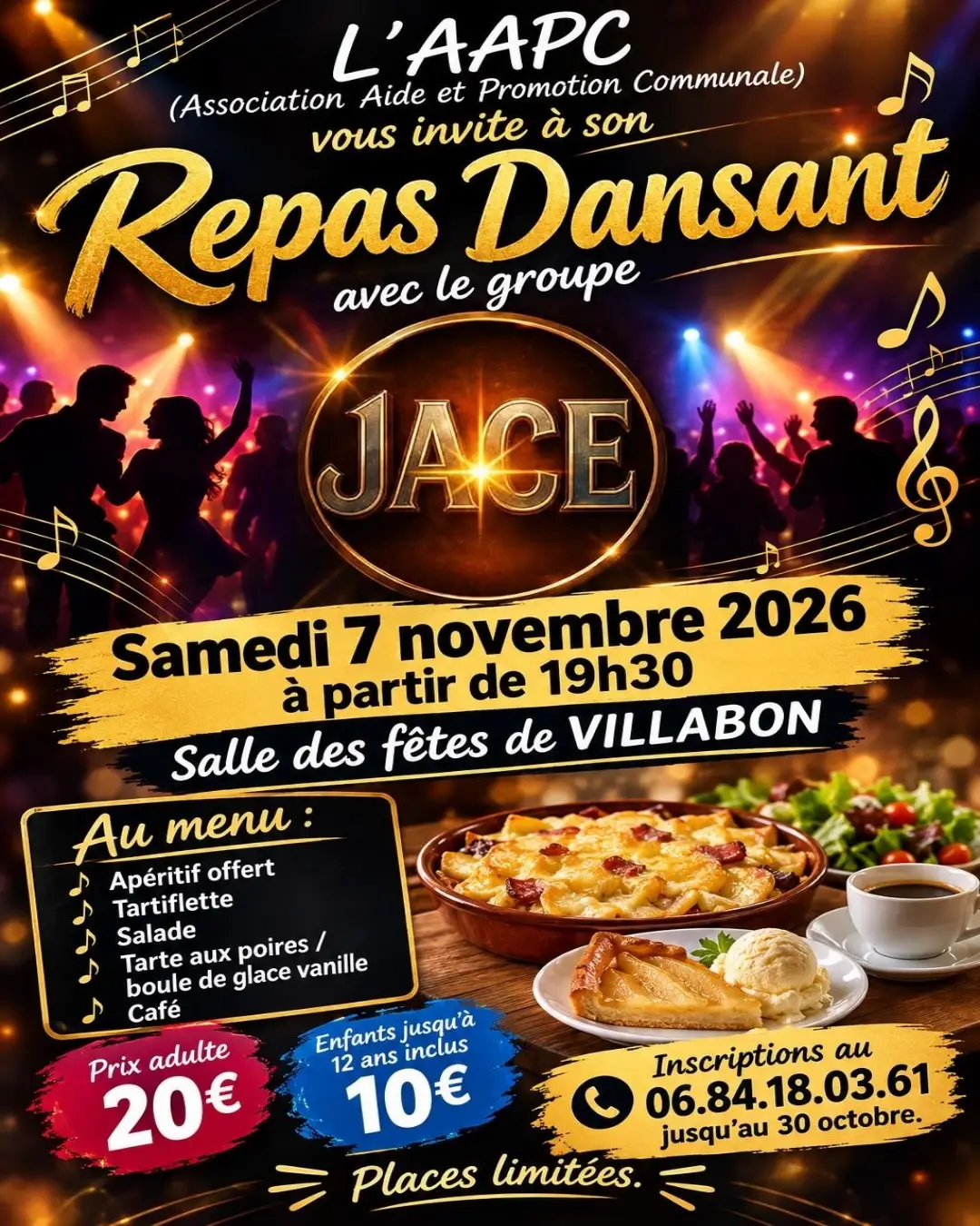 Repas dansant avec le groupe Jace