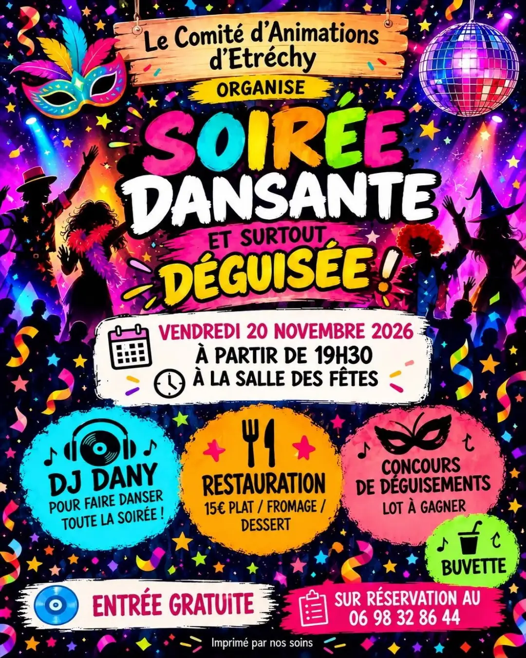 Soirée dansante et surtout déguisée