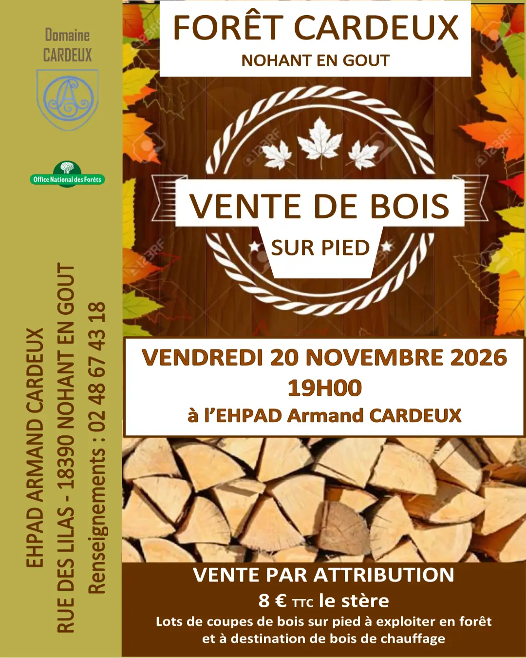 Vente de bois sur pied par attribution
